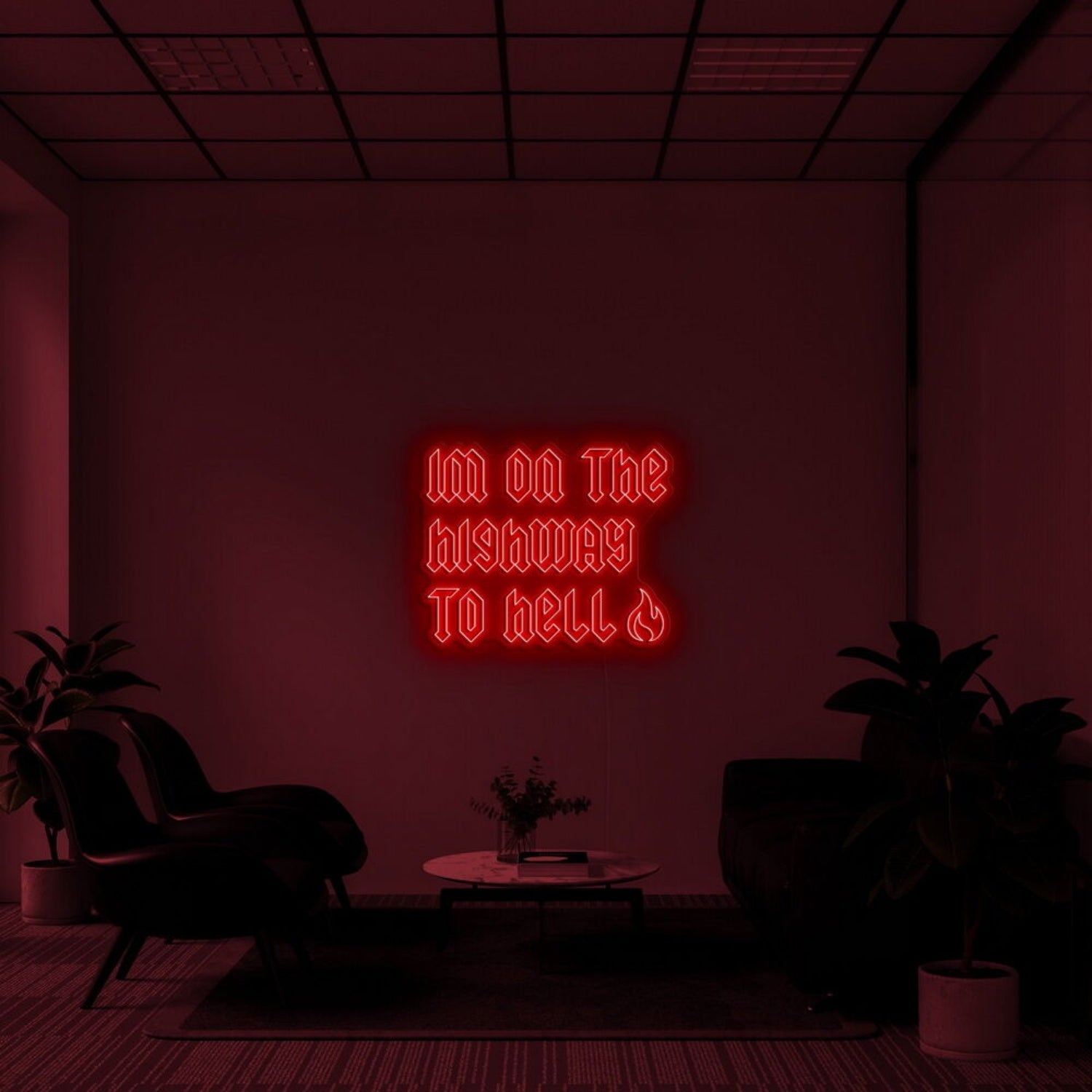 Im On The High Way To Hell Led Neon Sign - Shineneon