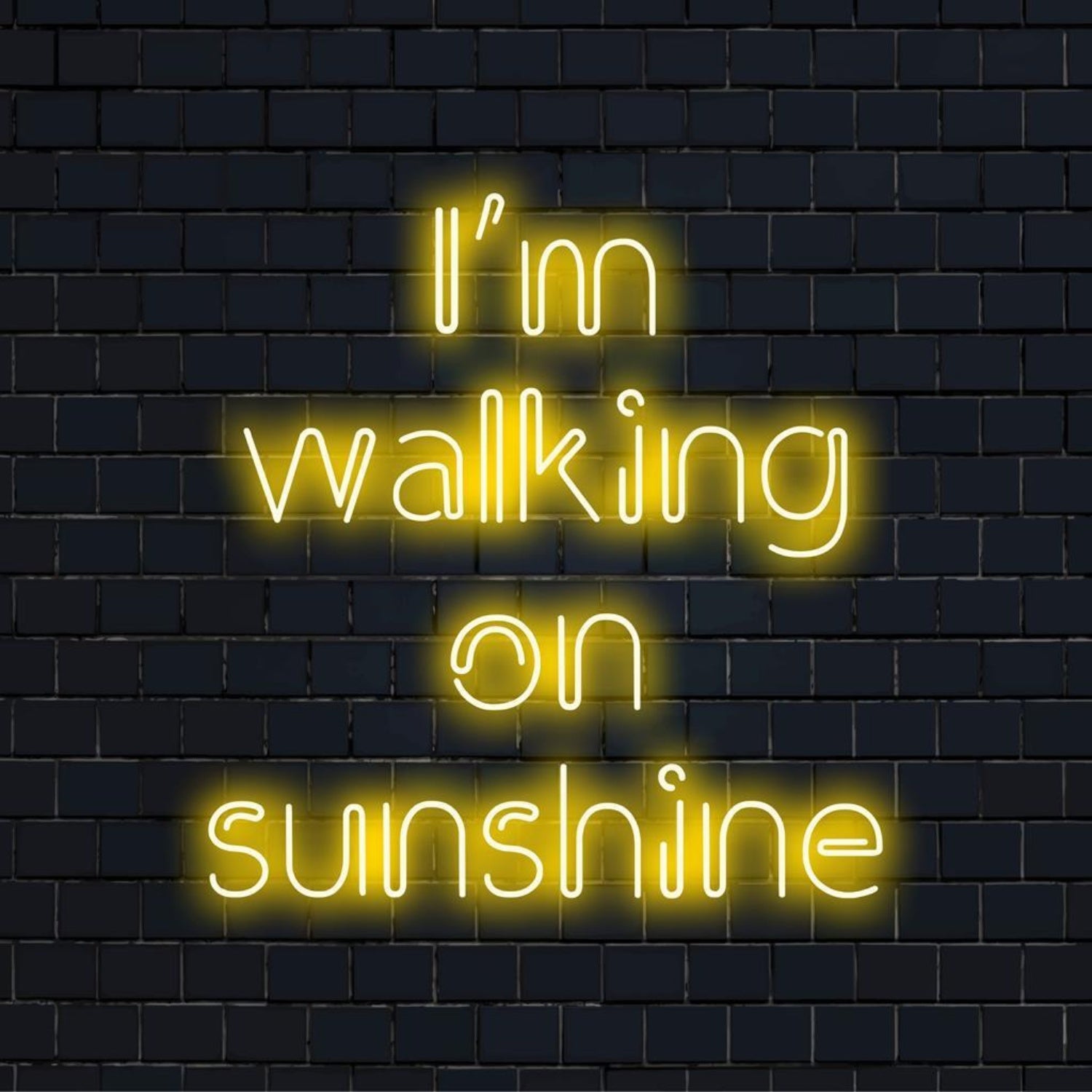 Im Walking On Sunshine Led Neon Sign Bright Wall Art For Cafe Bar Home Decor | Shineneon