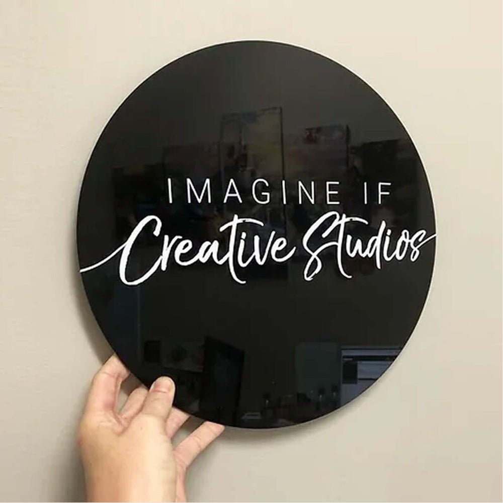 Imagine If Creative Studios Acrylic Business Logo Sign - Shineneon