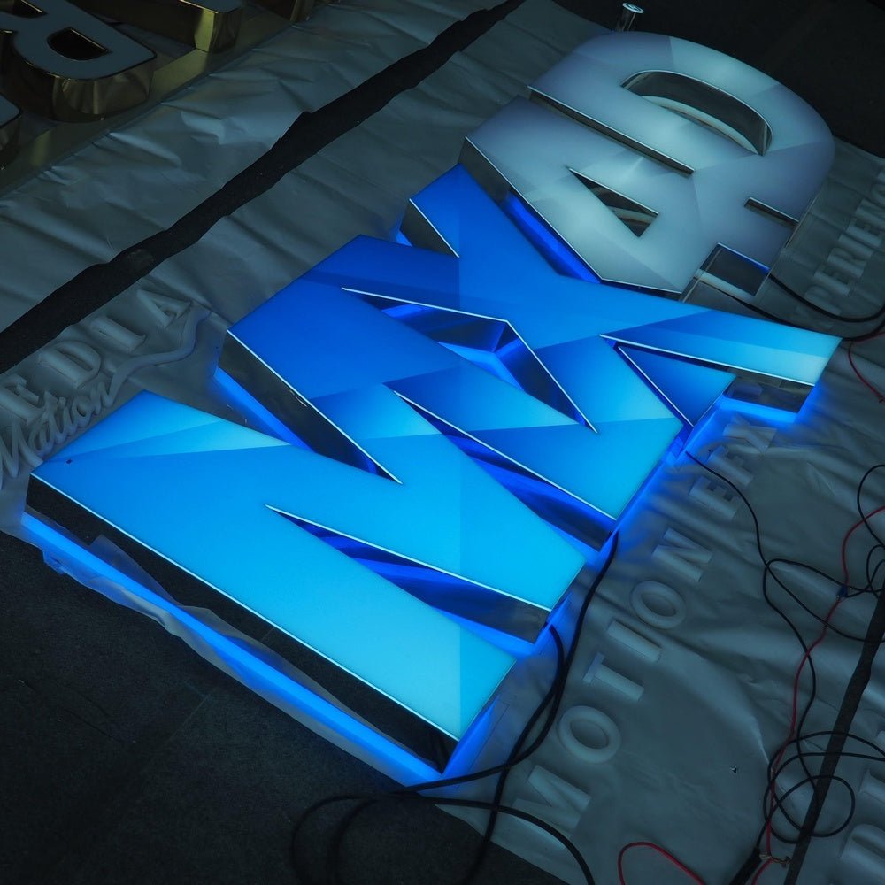 Imax 4D 3D Front And Back Lit Letters Metal Led Sign - Shineneon