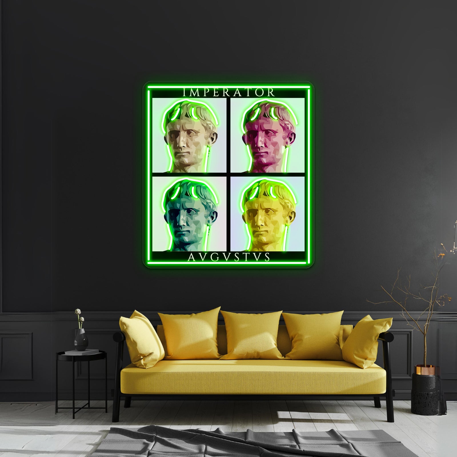 Imperator Augustus Pop Artwork Led Custom Signs