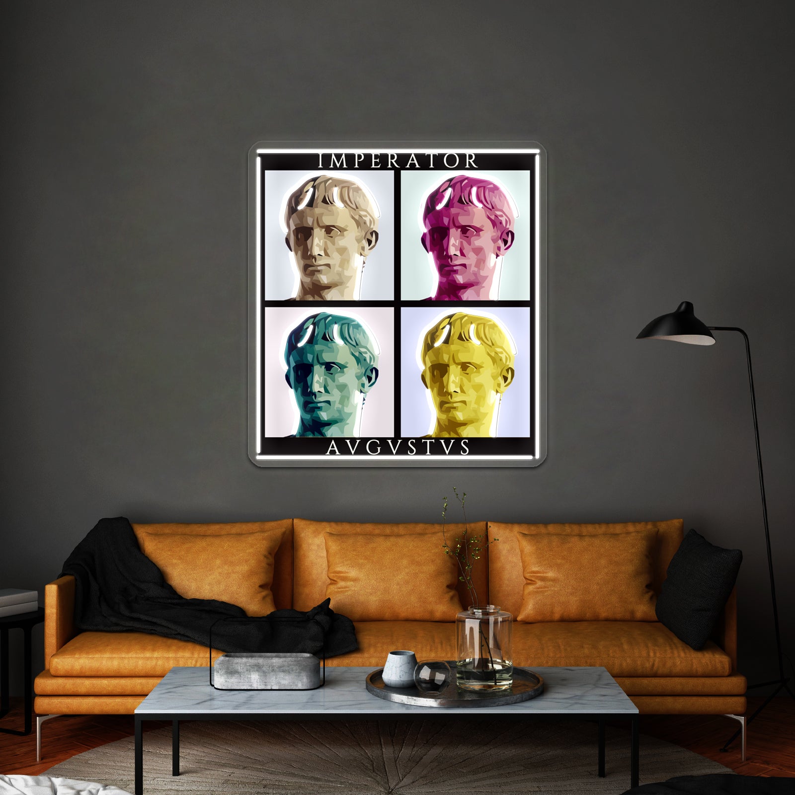 Imperator Augustus Pop Artwork Led Custom Signs