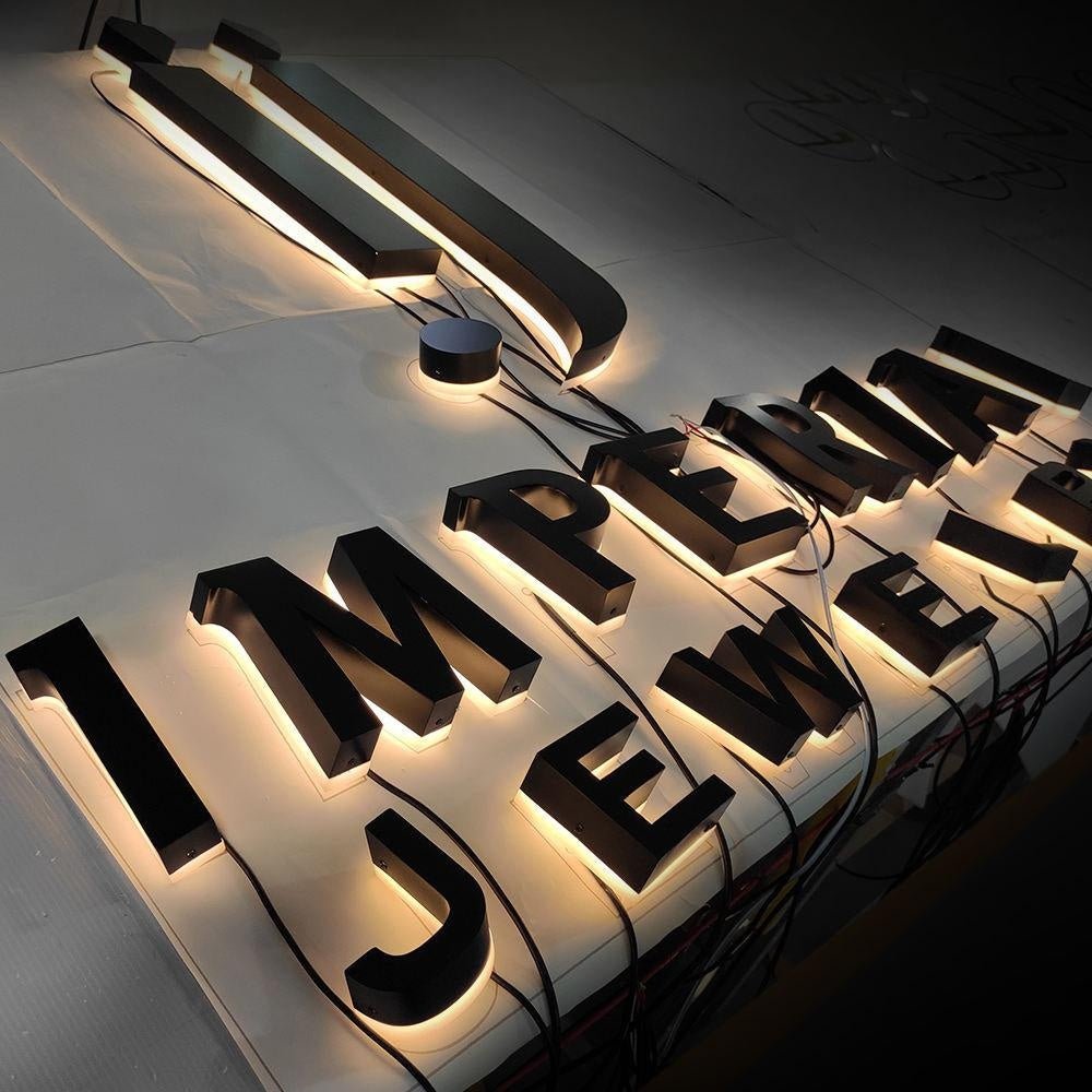 Imperial Jewelers 3D Backlit Letters Business Metal Led Sign - Shineneon