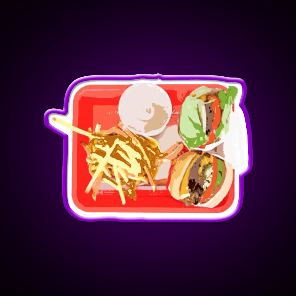 In And Out Burger Fast Food Led Neon Sign For Burger Place Rgb Color - Shineneon