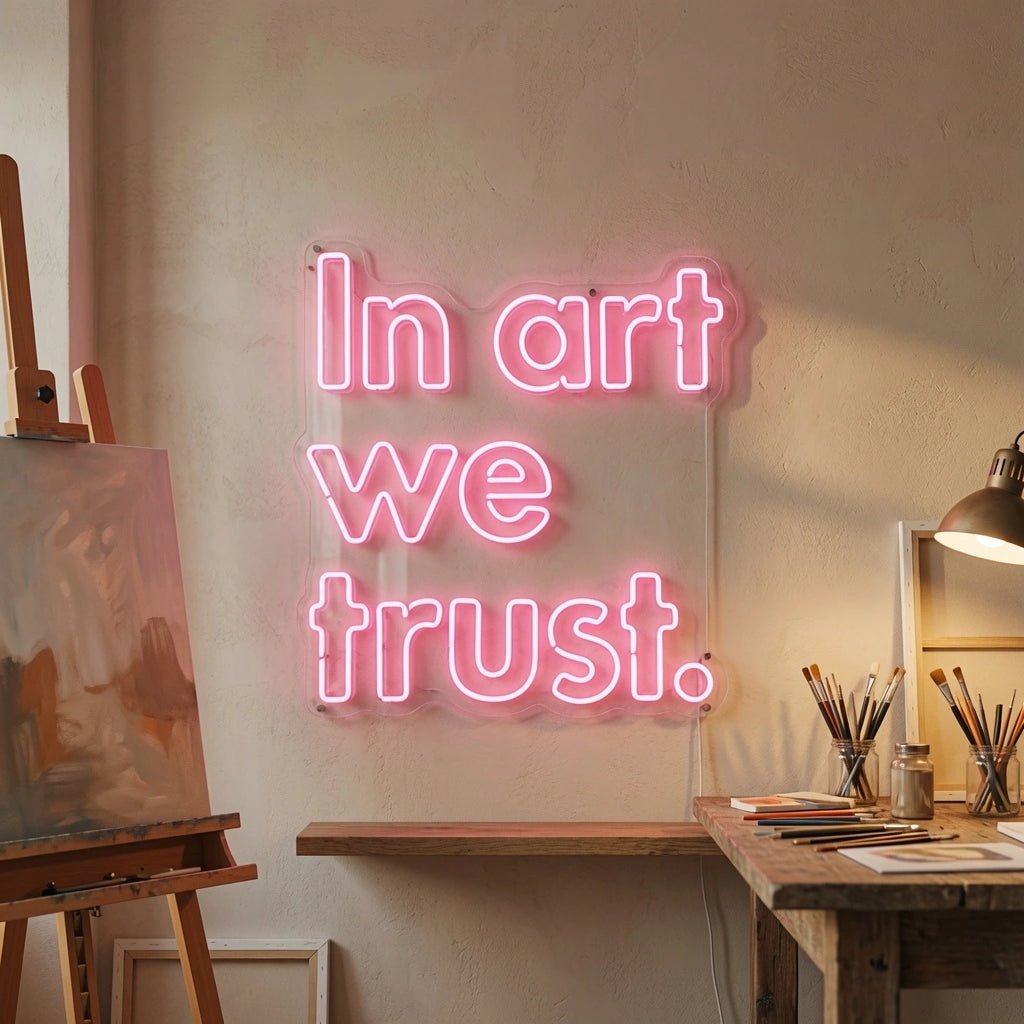 In Art We Trust LED Neon Sign - Shineneon