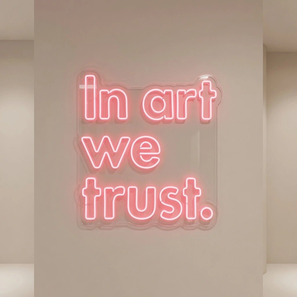 In Art We Trust LED Neon Sign - Shineneon