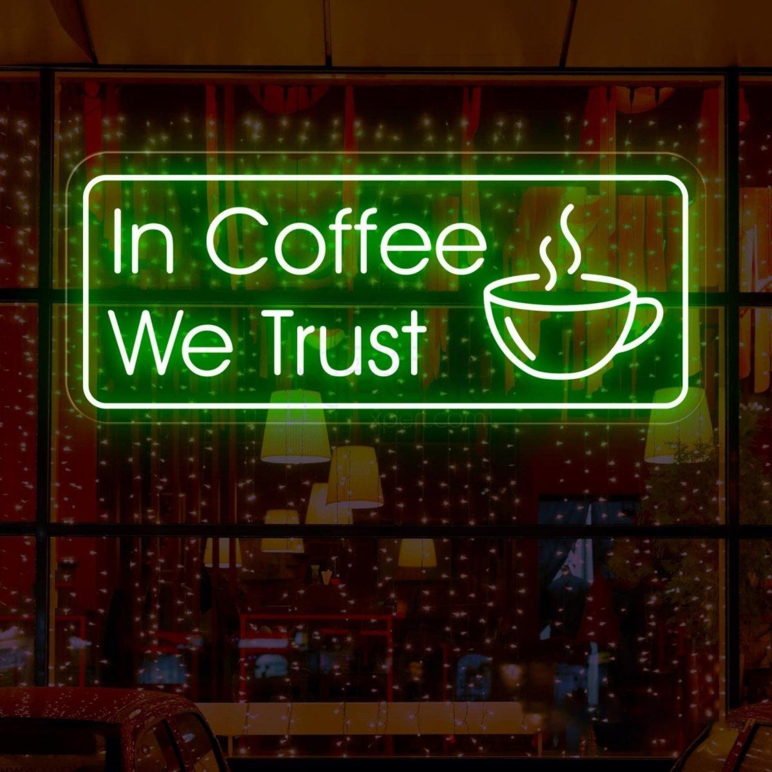 In Coffee We Trust Coffee Led Neon Light | Shineneon