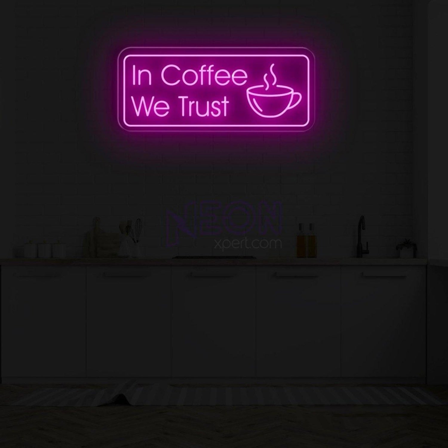 In Coffee We Trust Coffee Led Neon Light | Shineneon