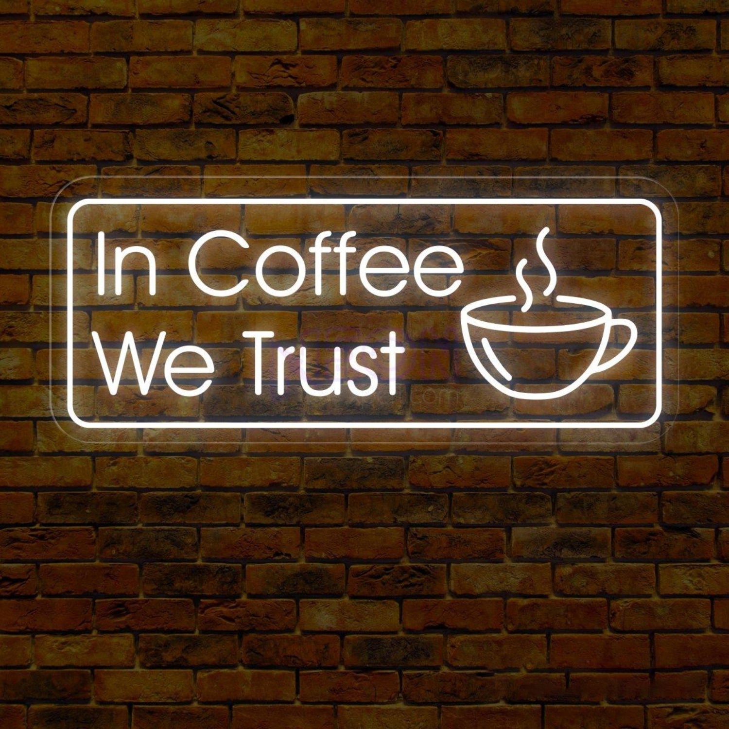 In Coffee We Trust Coffee Led Neon Light | Shineneon