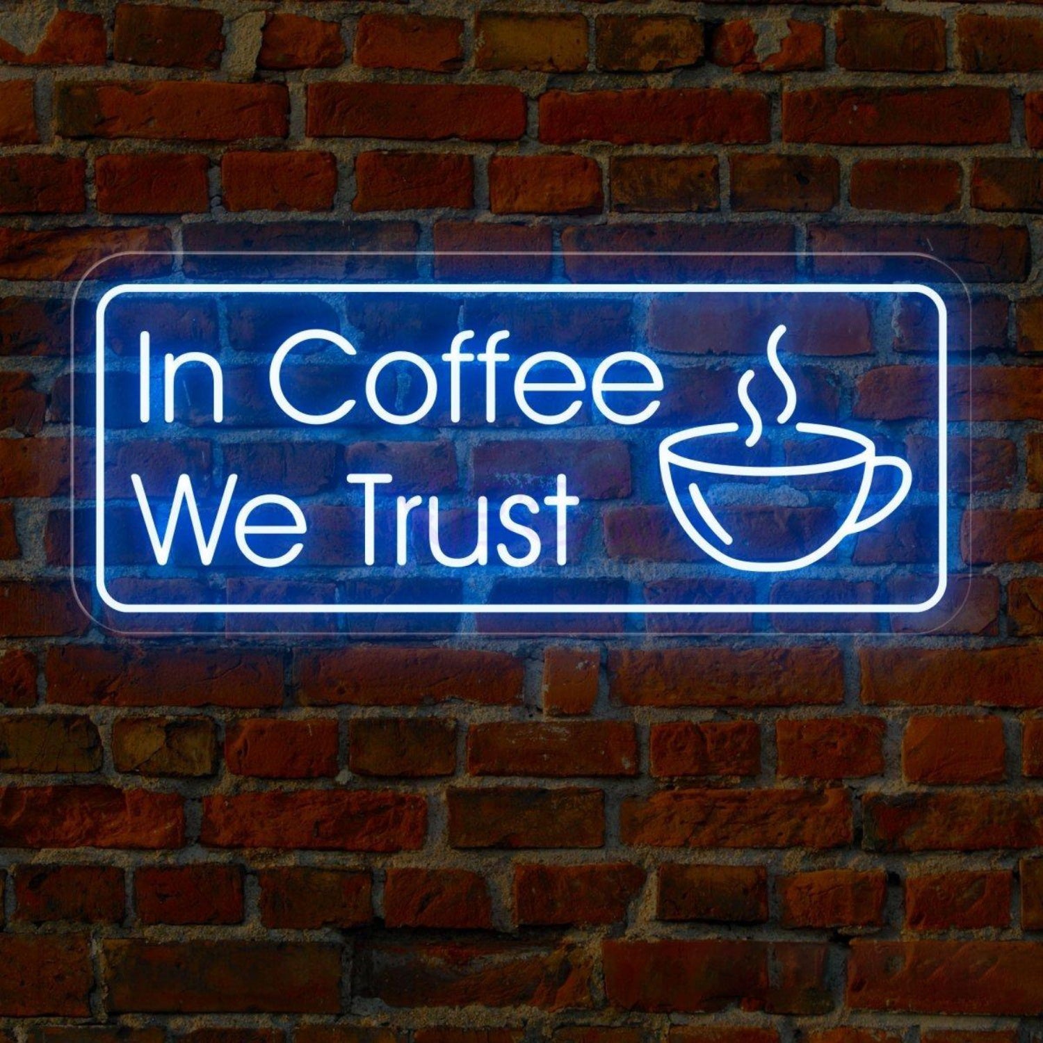 In Coffee We Trust Coffee Led Neon Light | Shineneon