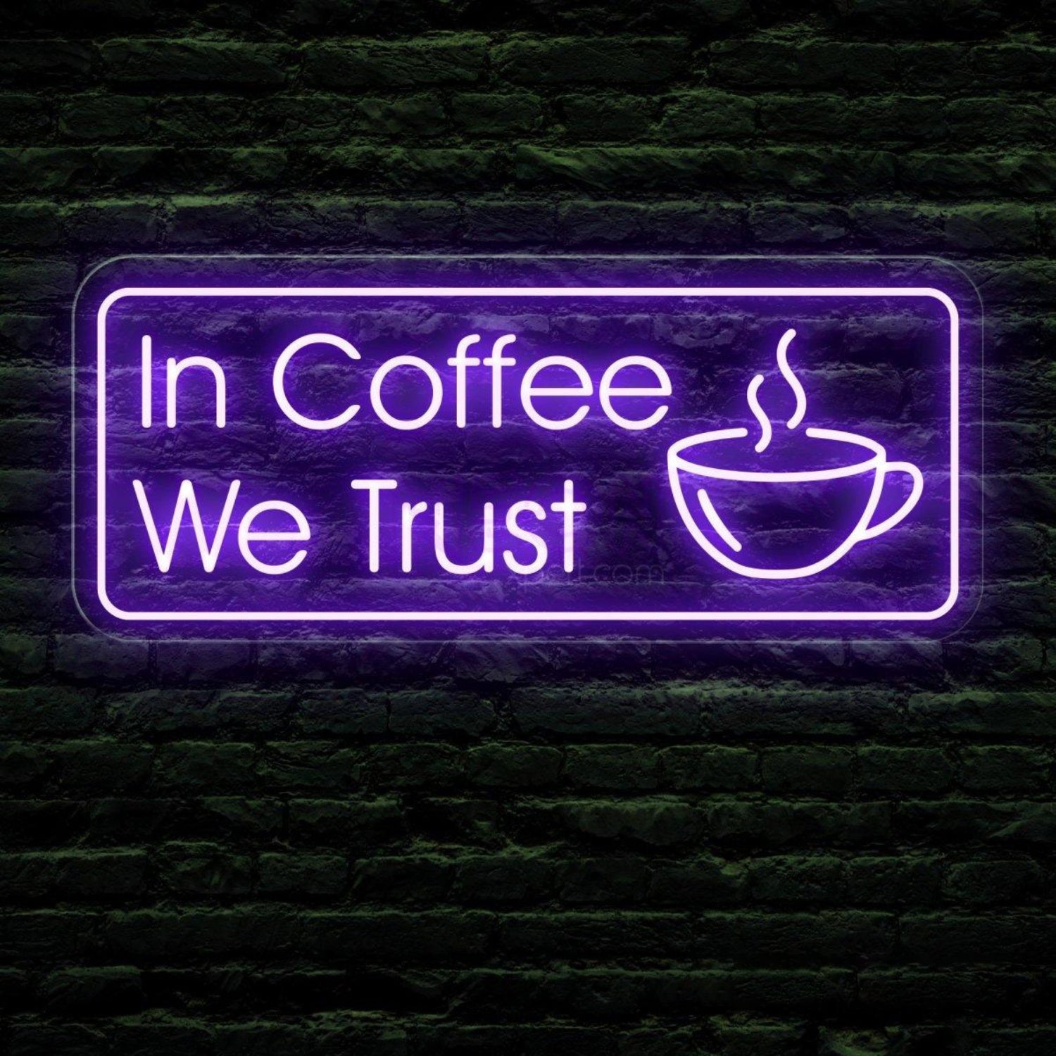 In Coffee We Trust Coffee Led Neon Light | Shineneon