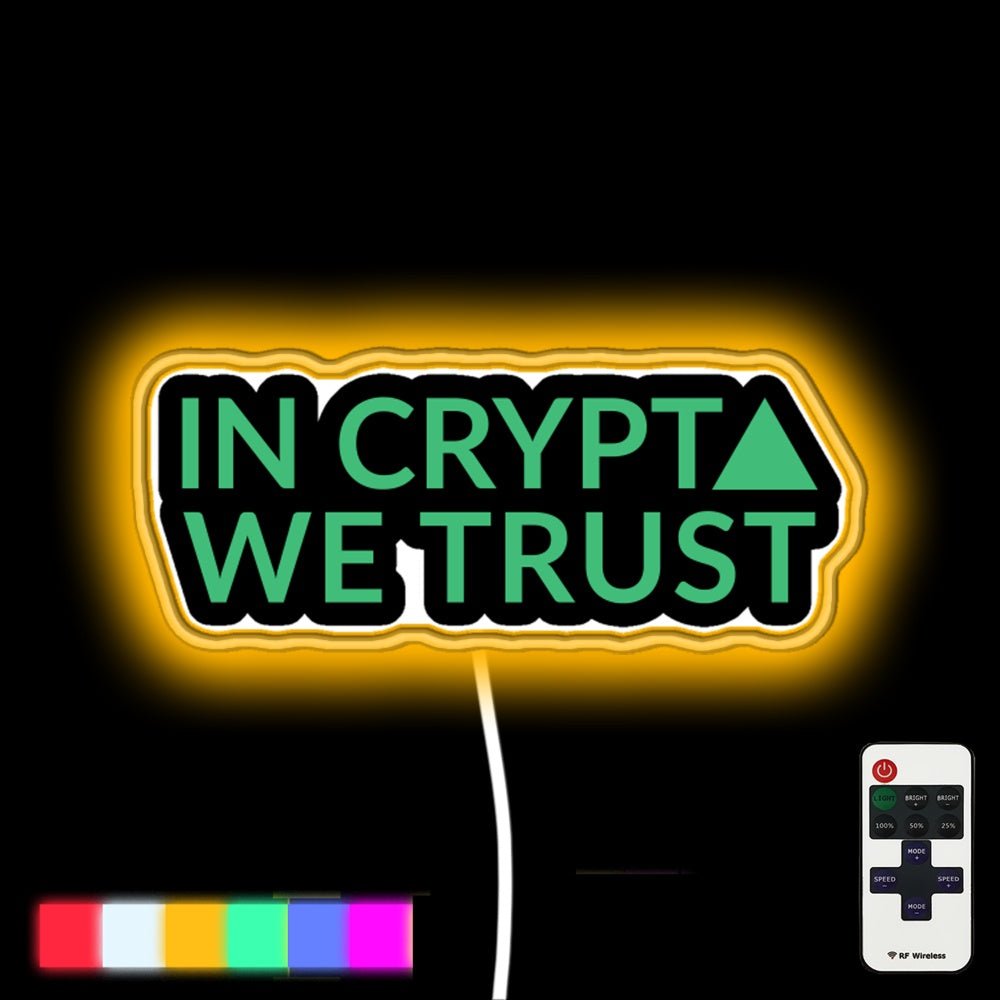 In Crypto We Trust Bitcoin Investor Led Neon Sign - Shineneon
