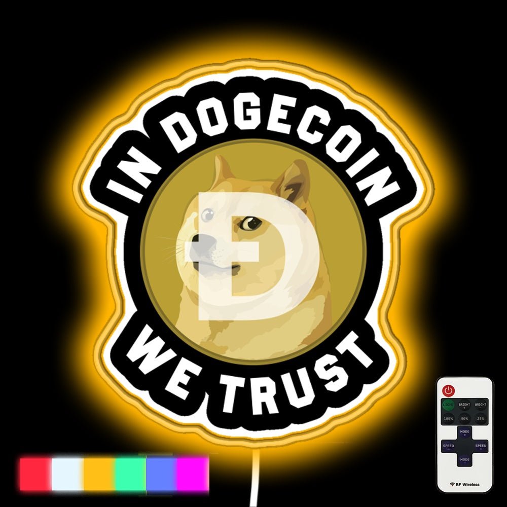 In Dogecoin We Trust Led Neon Sign - Shineneon