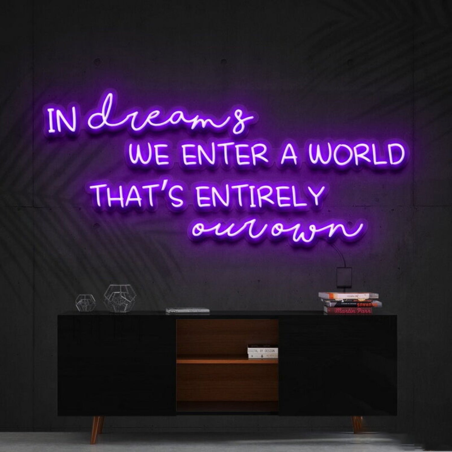 In Dreams We Enter A World Entirely Our Own Led Neon Sign - Shineneon