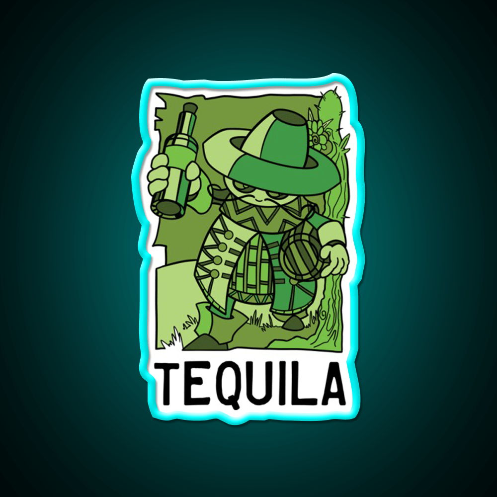 In Fact Tequila Mug Family Party Drink Tequila Led Neon Sign Rgb Color - Shineneon