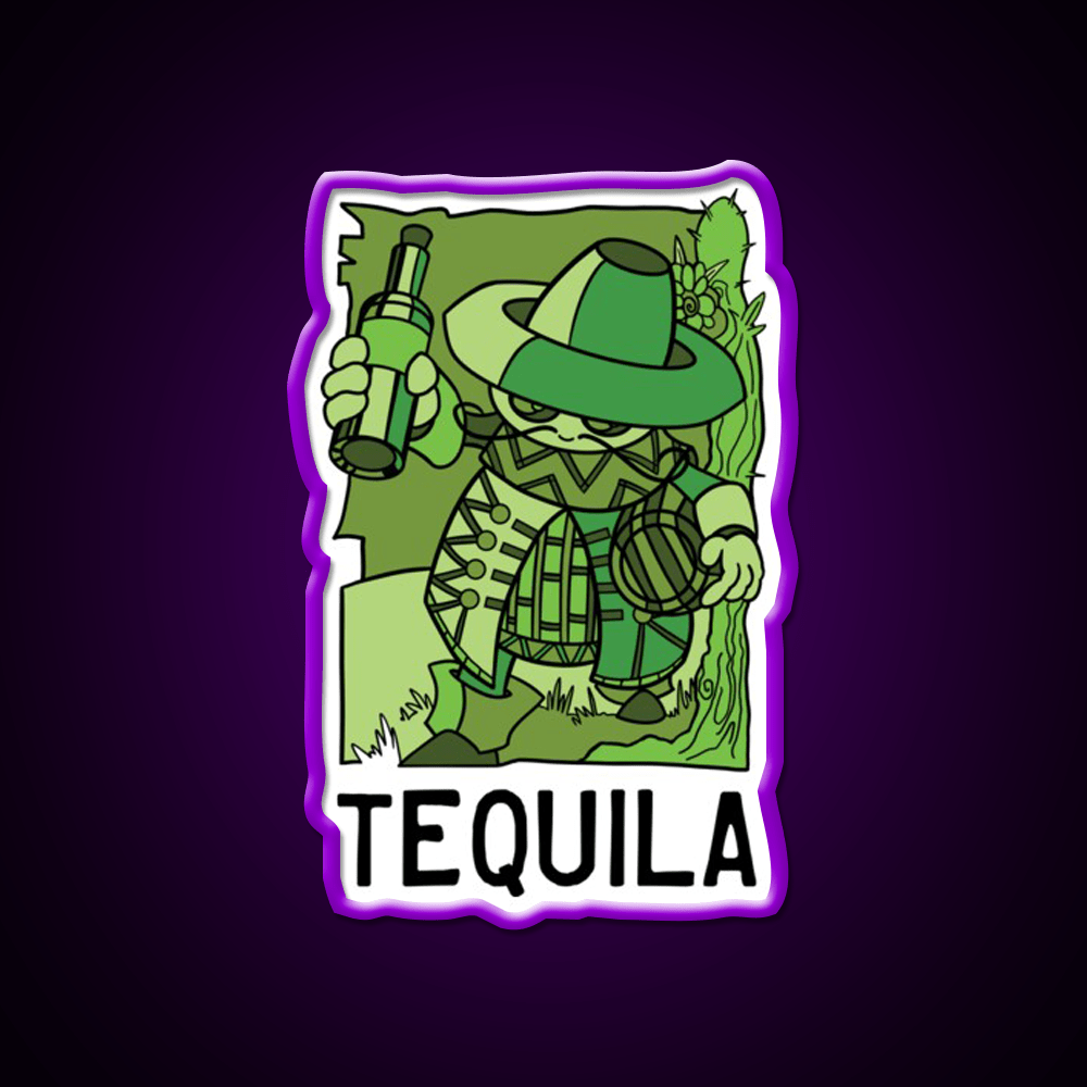 In Fact Tequila Mug Family Party Drink Tequila Led Neon Sign Rgb Color - Shineneon