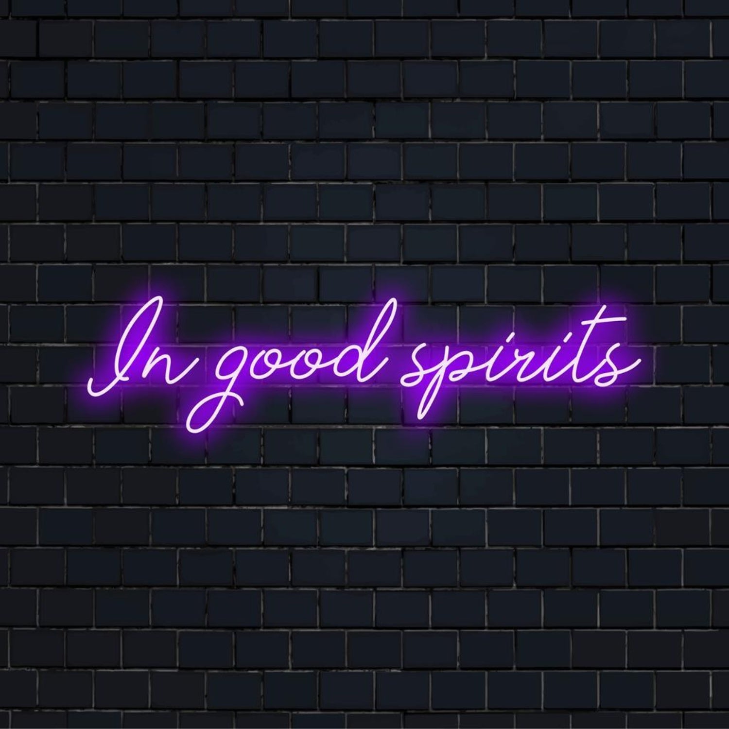 In Good Spirits Purple Led Neon Sign For Bar Cafe Home Decor | Shineneon
