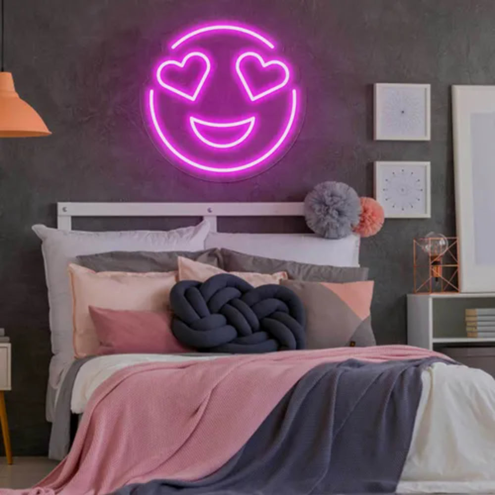 In Love Emoji Led Neon Sign | Shineneon