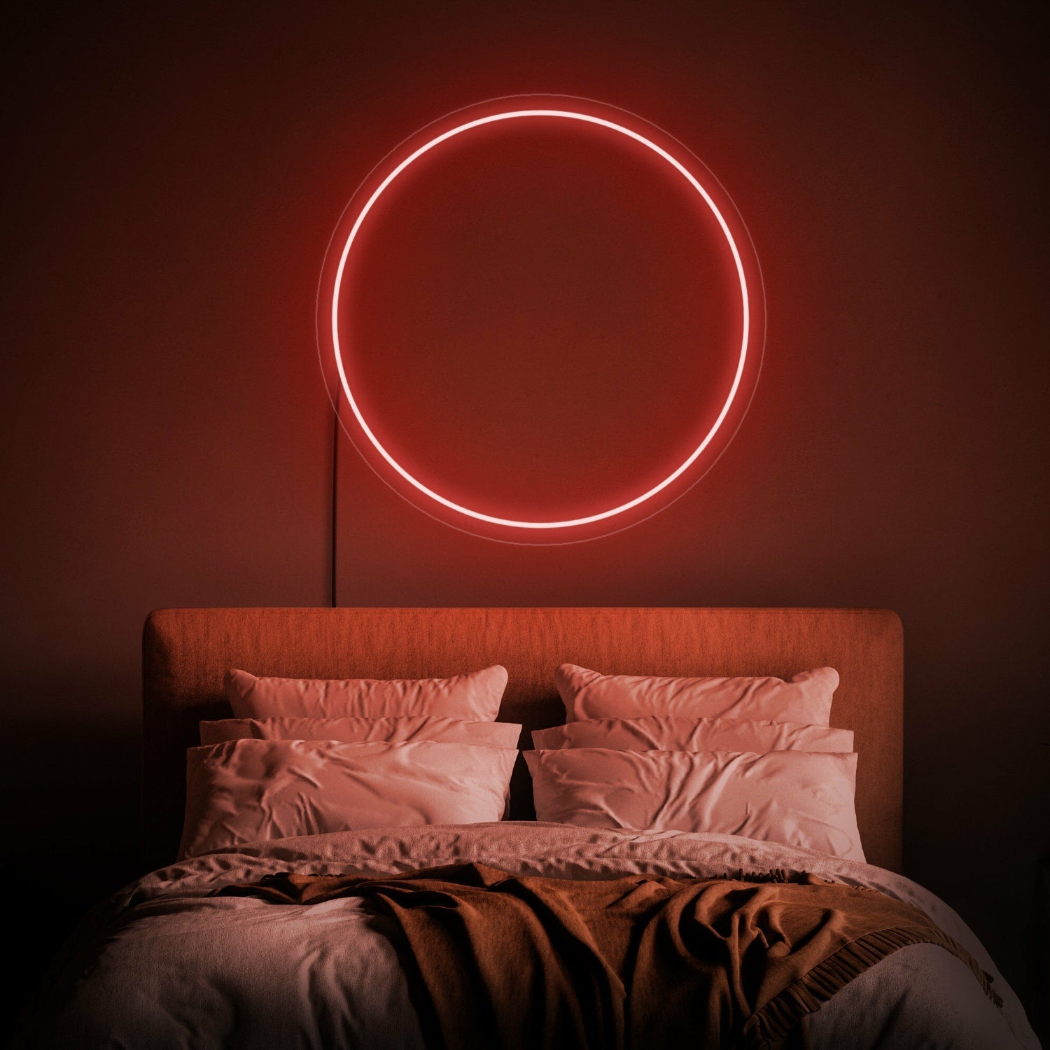 In Style Circle Led Neon Sign Zen Circle Led Sign Wall Decor - Shineneon