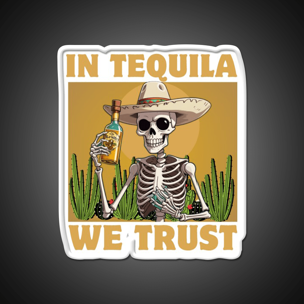 In Tequila We Trust Party Drink Tequila Led Neon Sign Rgb Color - Shineneon