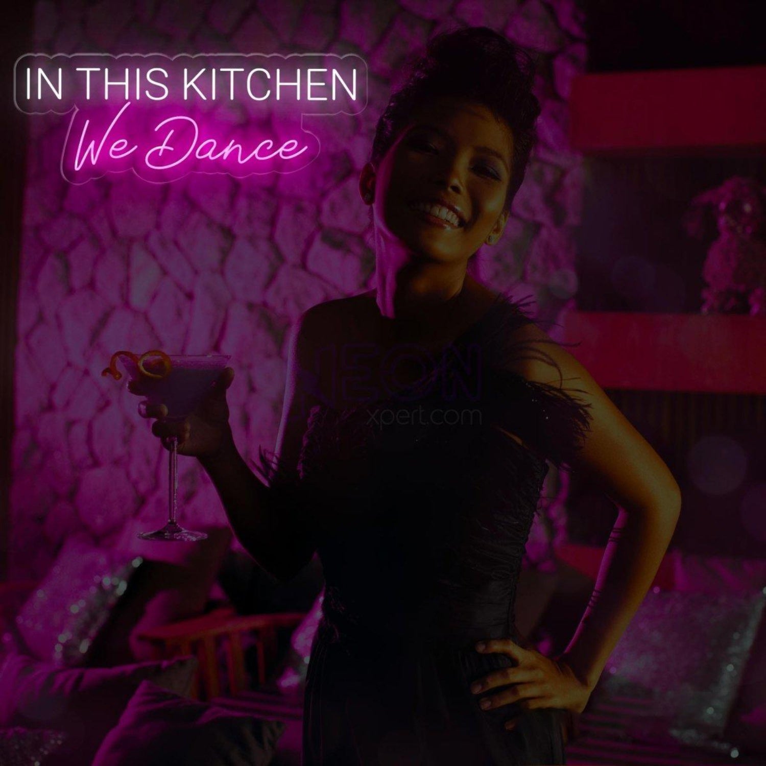 In This Kitchen We Dance Led Neon Sign Retro Kitchen Wall Decor | Shineneon