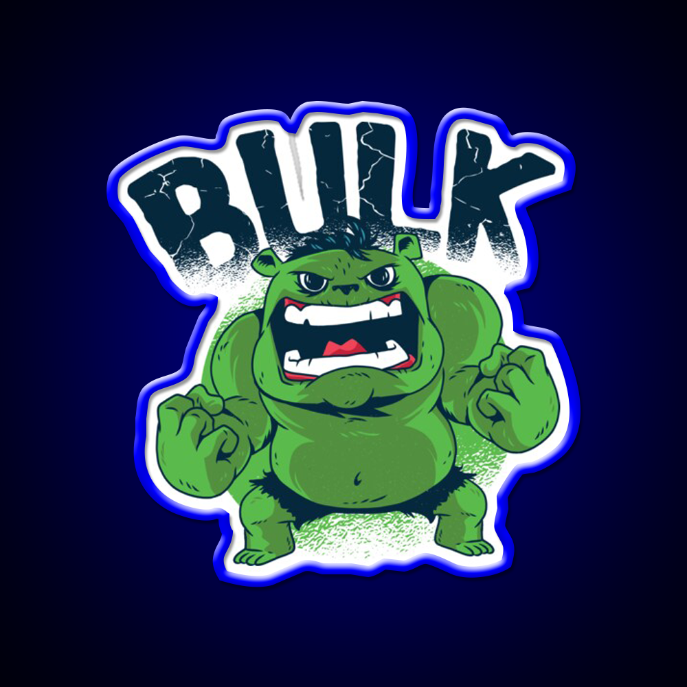 Incredible Bulk Gym Fitness Led Neon Sign Rgb Color