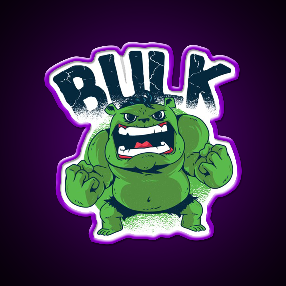 Incredible Bulk Gym Fitness Led Neon Sign Rgb Color