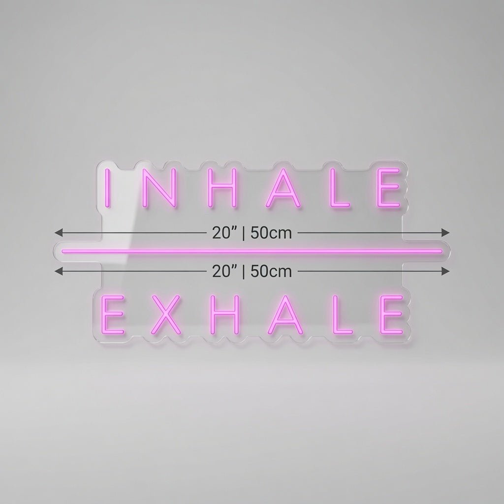 Inhale Exhale LED Neon Sign Home Wall Art - Shineneon