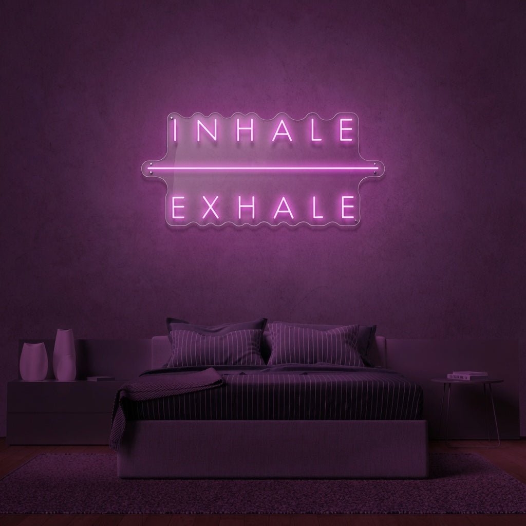 Inhale Exhale LED Neon Sign Home Wall Art - Shineneon