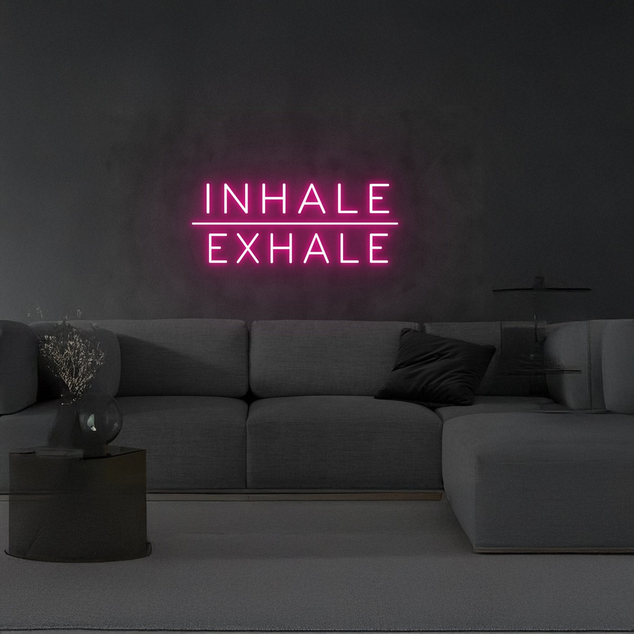 Inhale Exhale Neon Sign Fitness Neon Sign - Shineneon