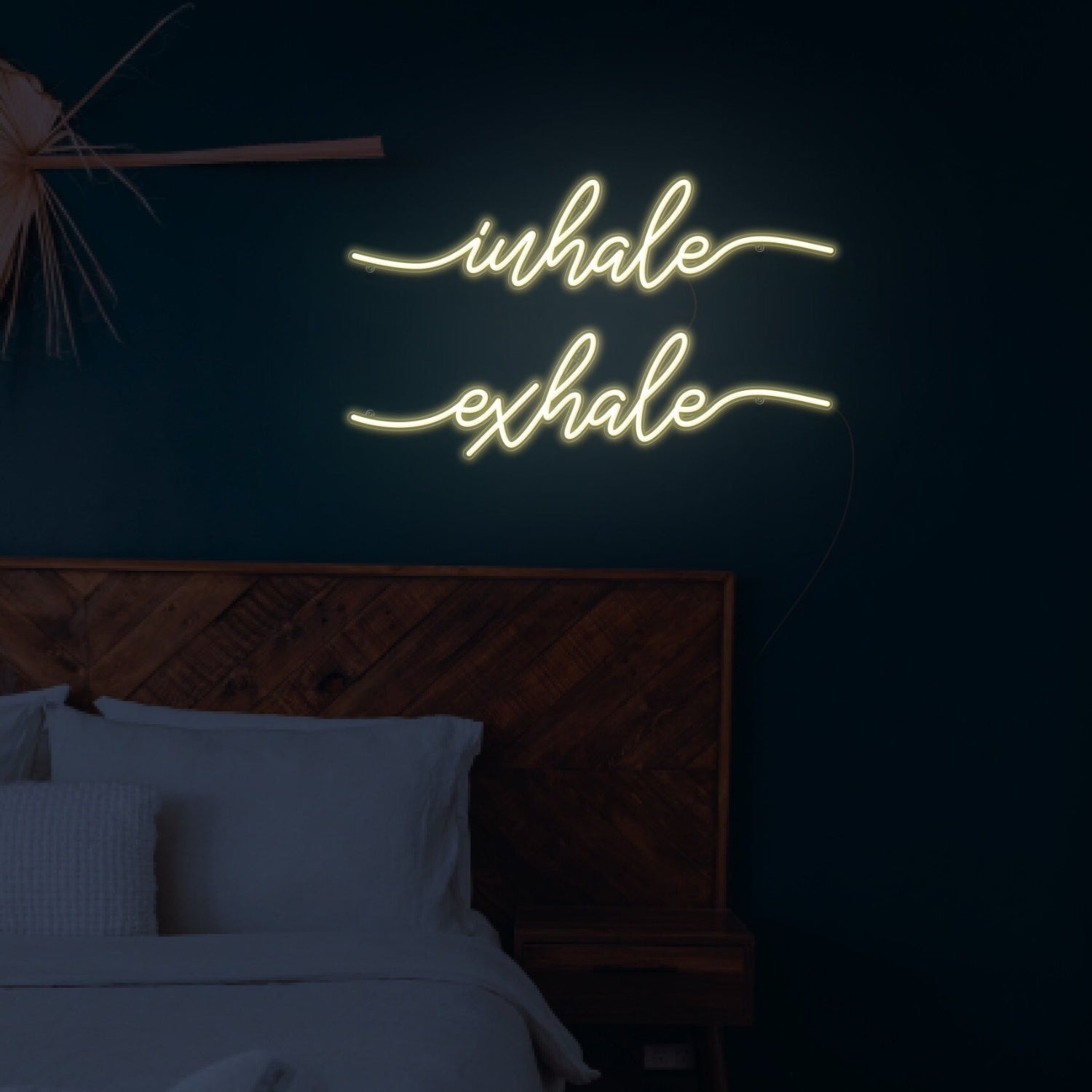 Inhale Exhale Neon Sign For Relaxation And Wellness Spaces | Shineneon