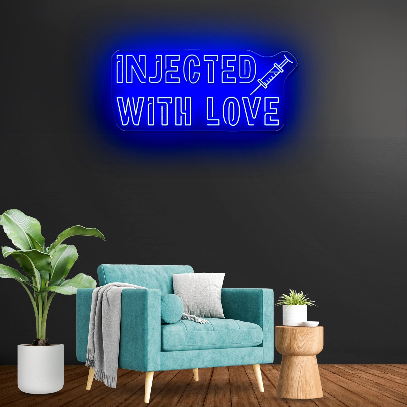 Injected With Love Neon Sign Led Signs For Room - Shineneon