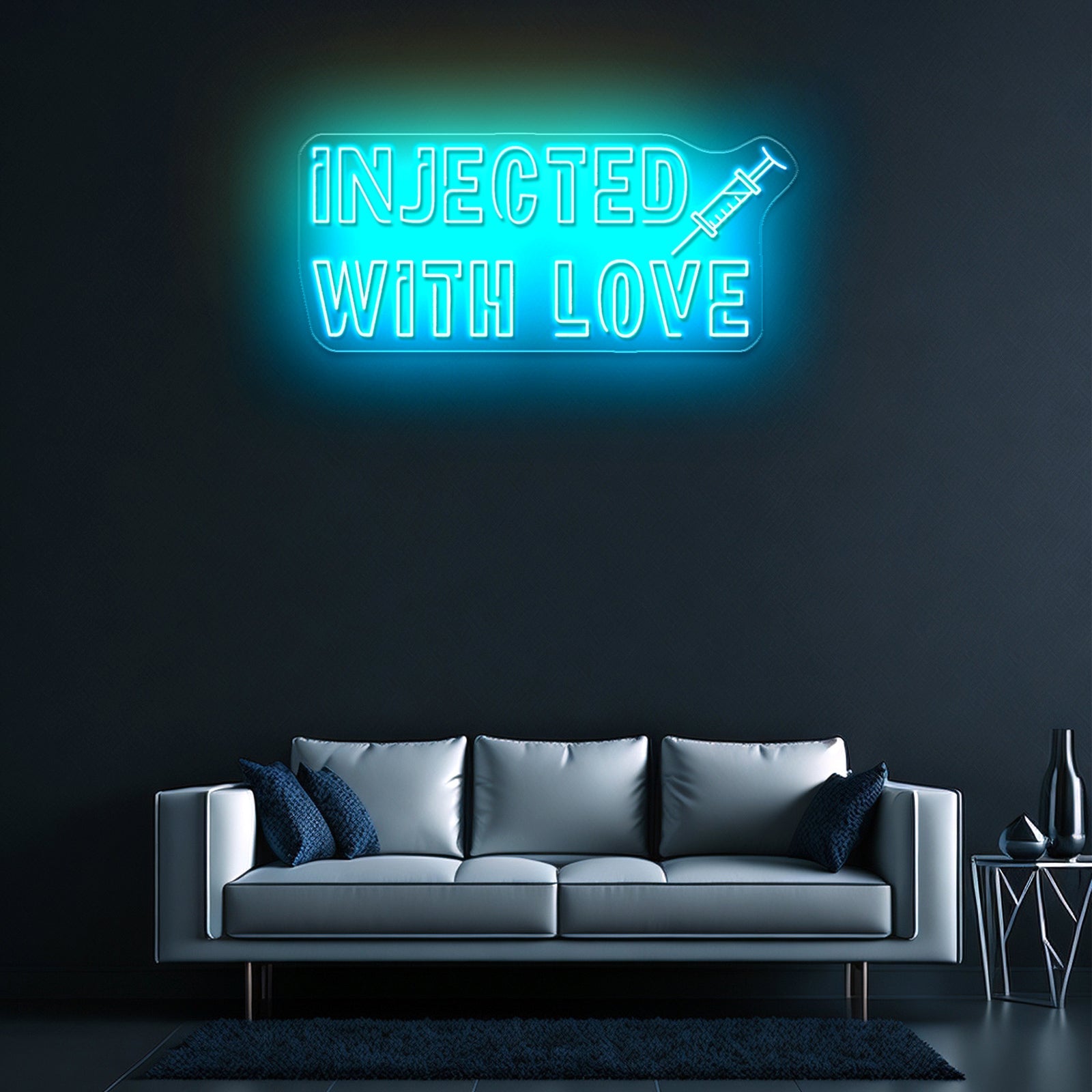 Injected With Love Neon Sign Led Signs For Room - Shineneon