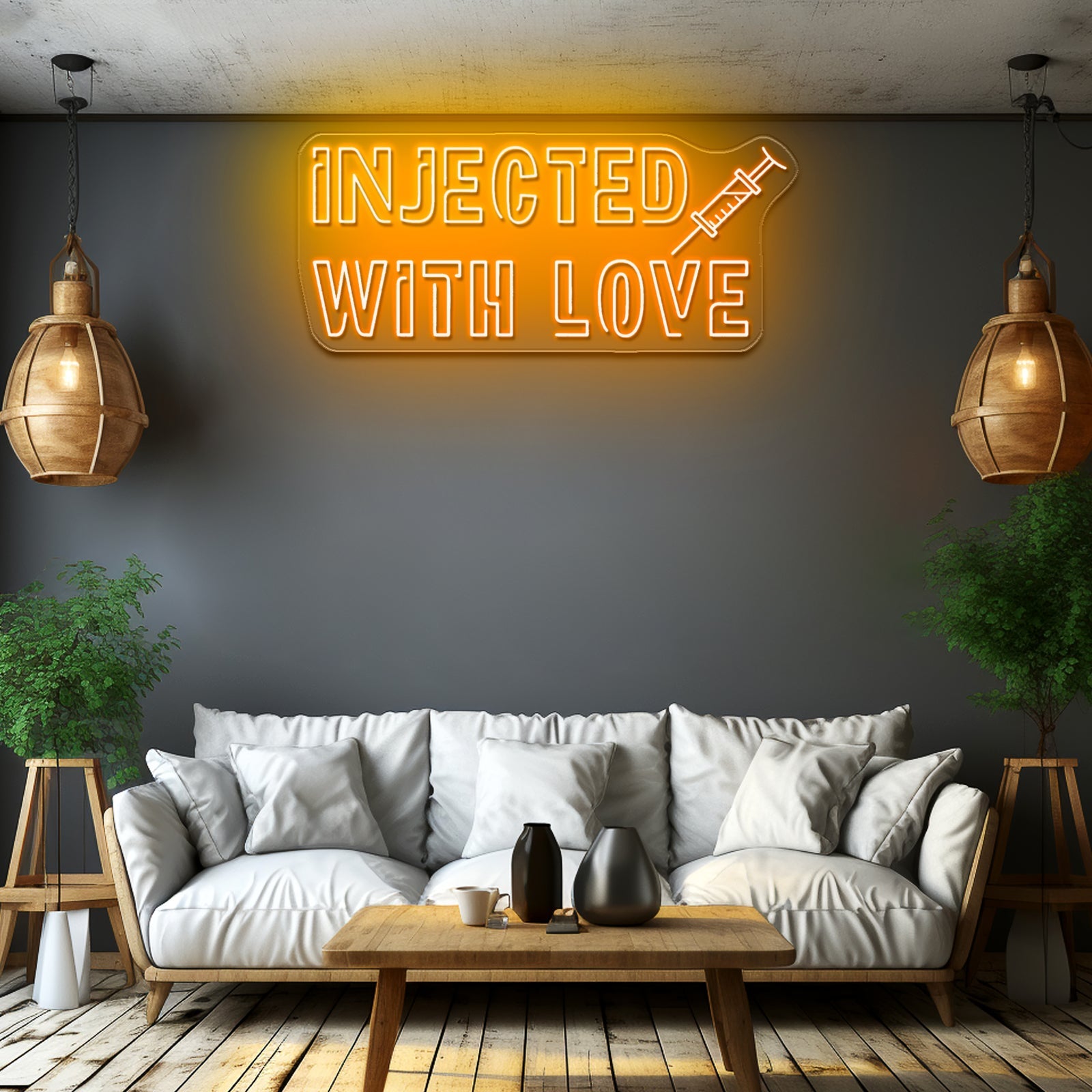 Injected With Love Neon Sign Led Signs For Room - Shineneon