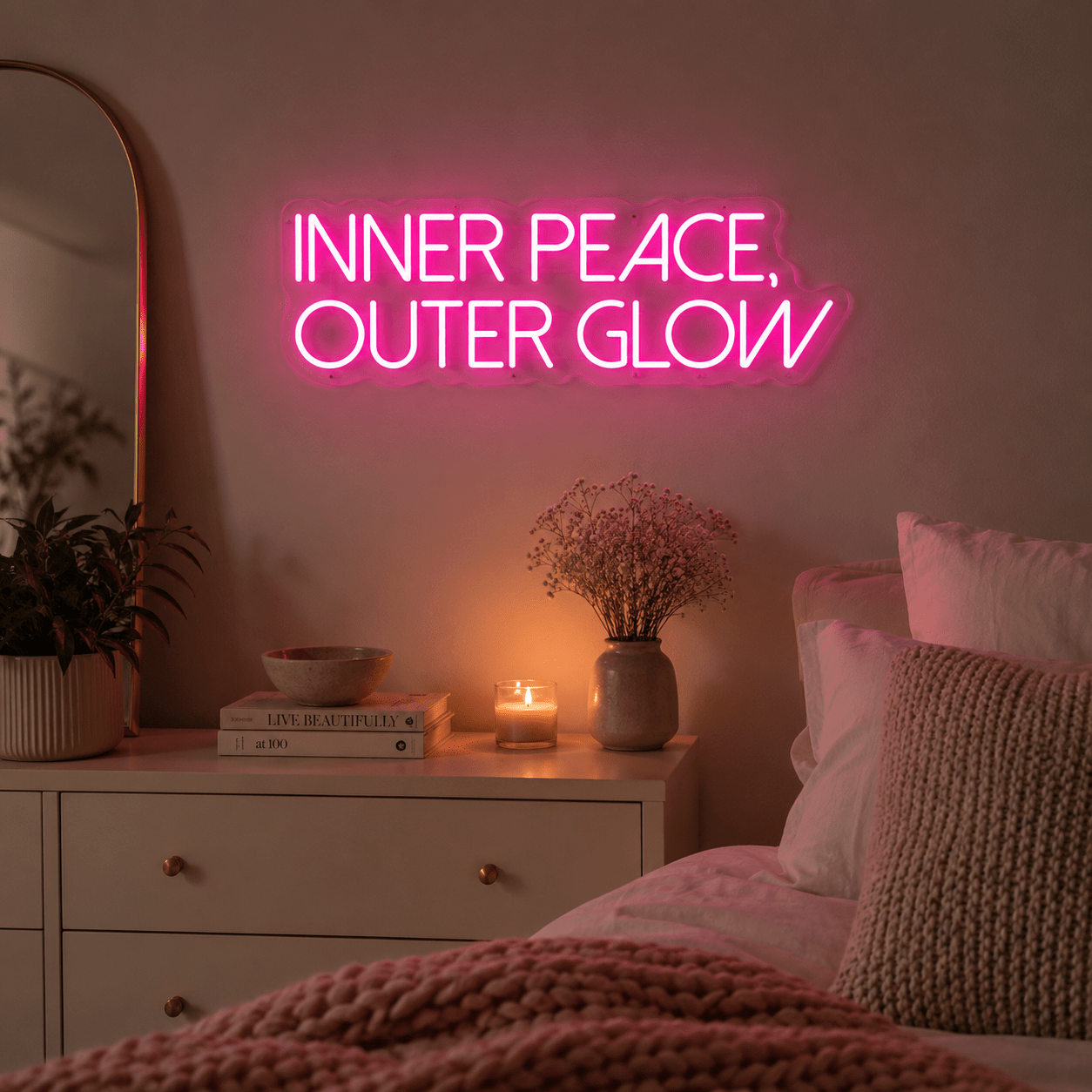 Inner Peace Outer Glow LED Neon Sign - Shineneon