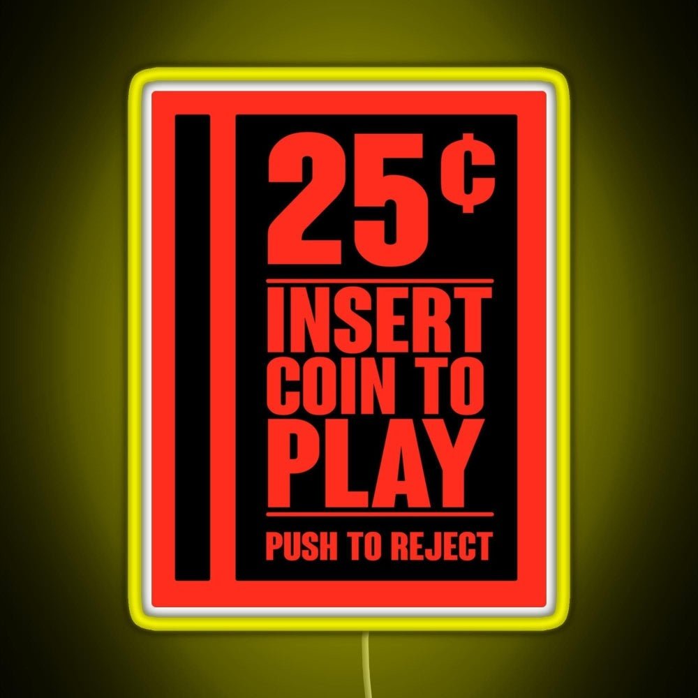 Insert Coin Rgb Neon Sign - Shineneon