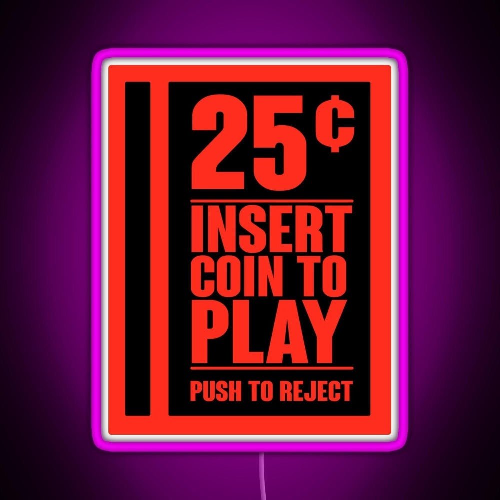 Insert Coin Rgb Neon Sign - Shineneon