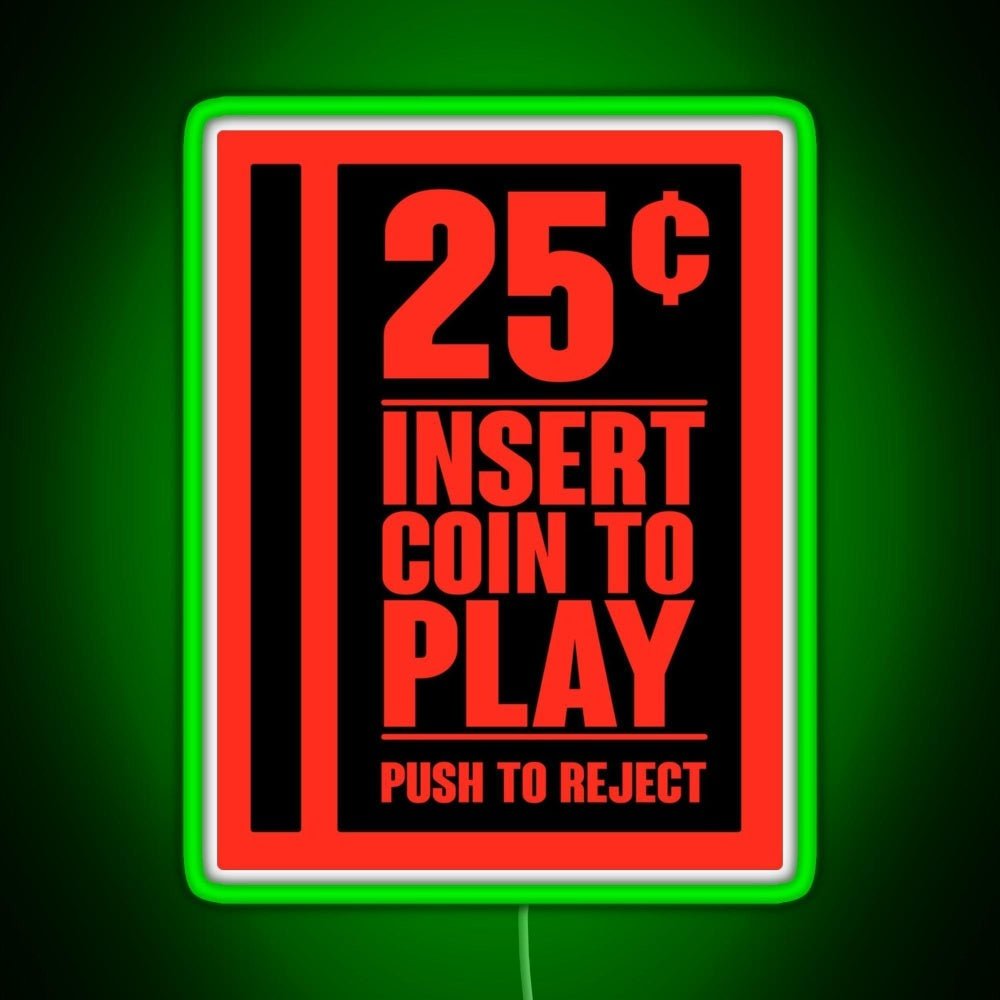 Insert Coin Rgb Neon Sign - Shineneon