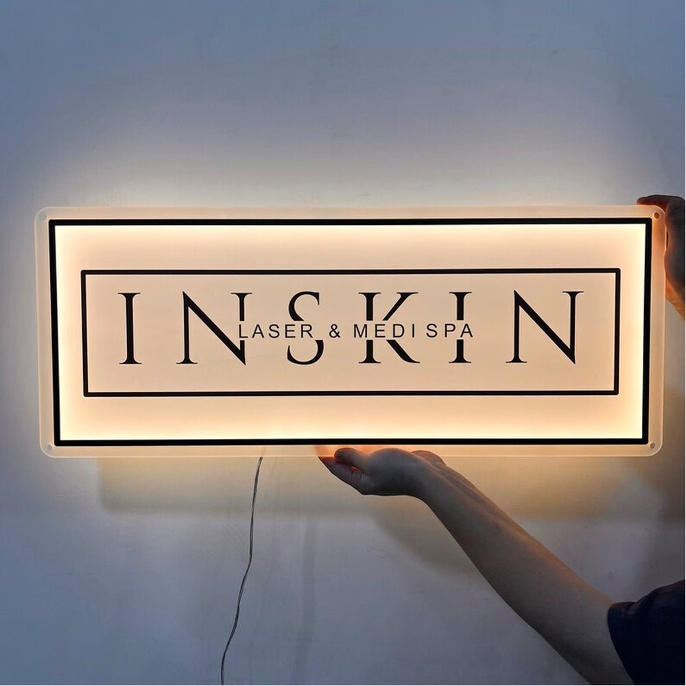 Inskin Laser Medi Spa Acrylic Business Logo Sign - Shineneon