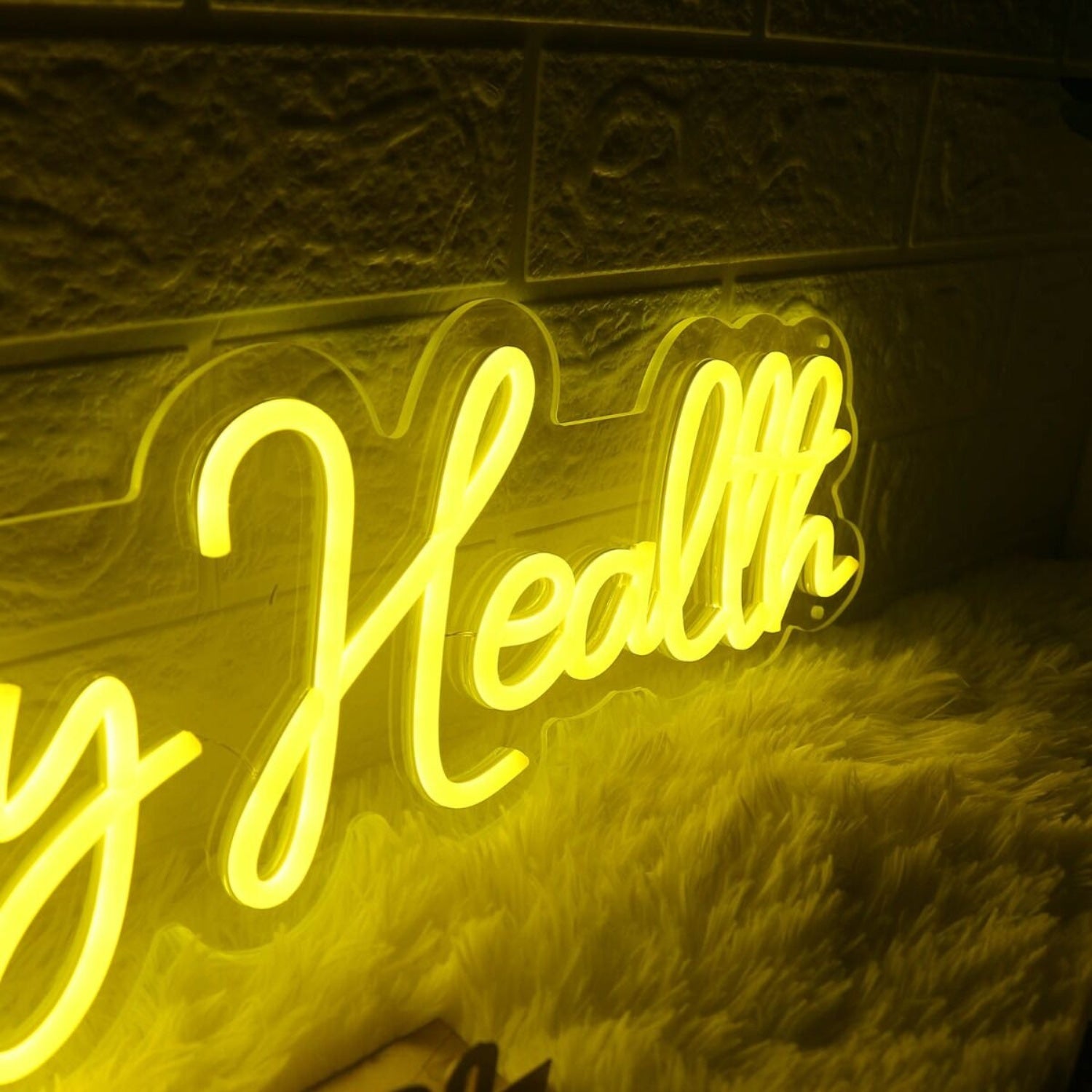 Inspired By Health Yellow Led Neon Sign | Shineneon