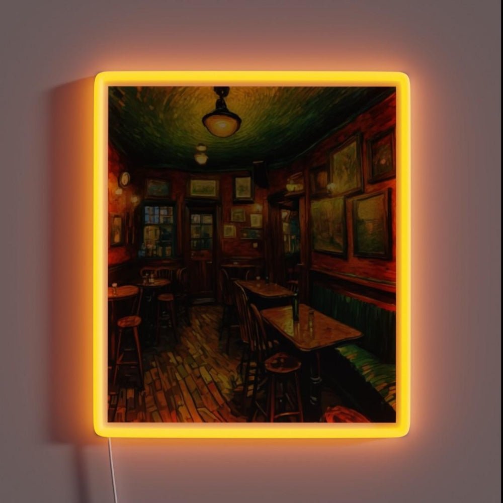 Interior Of A Charming English Pub Rgb Led Neon Sign - Shineneon