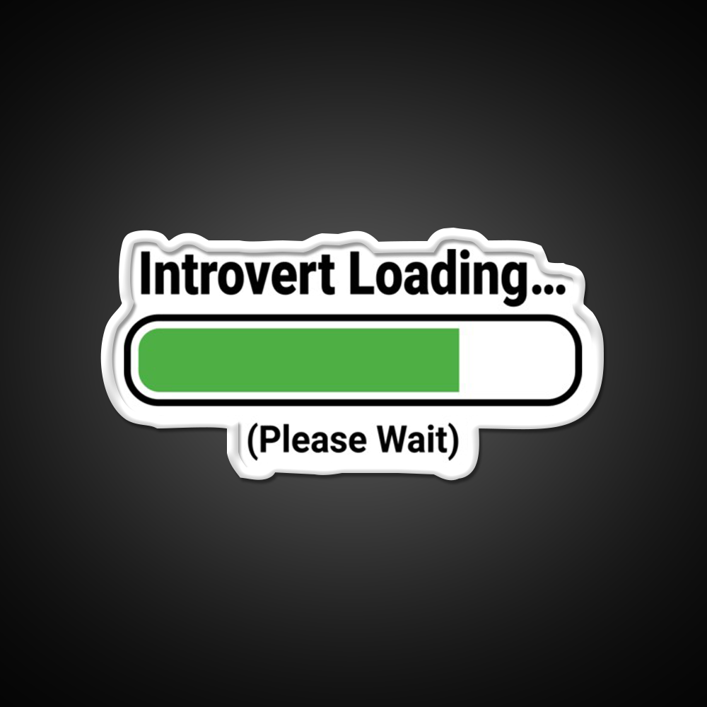 Introvert Loading Bar Man Cave Bar Led Neon Sign Rgb Color - LED neon sign view 11