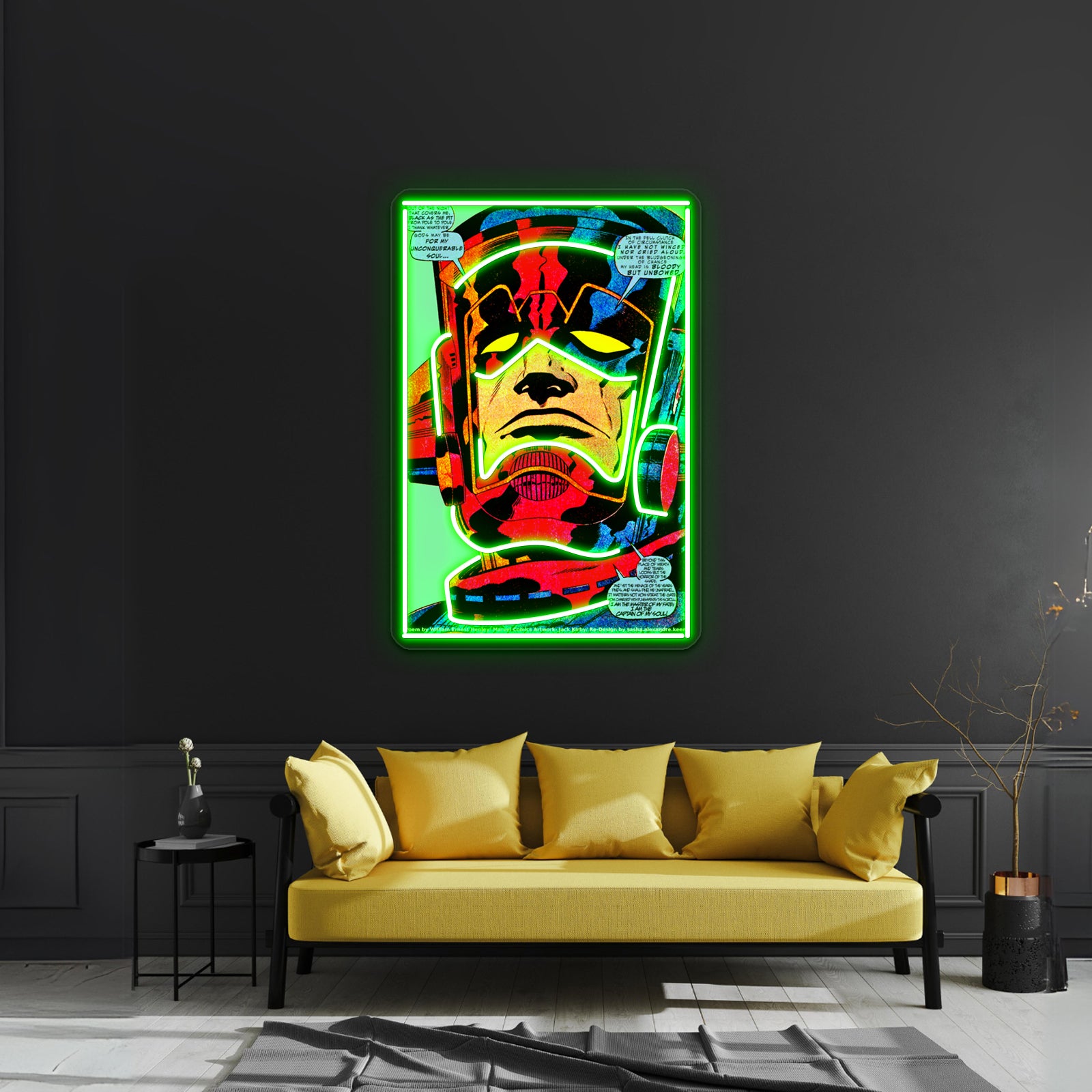 Invictus Artwork Room Lights Neon - LED neon sign view 9