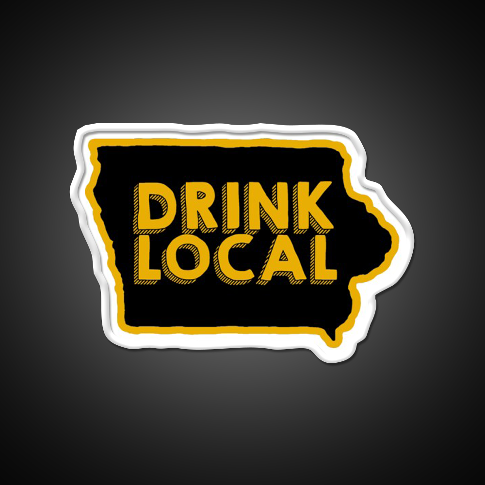 Iowa Drink Local Beer Bar Decor Led Neon Sign Rgb Color - LED neon sign view 11