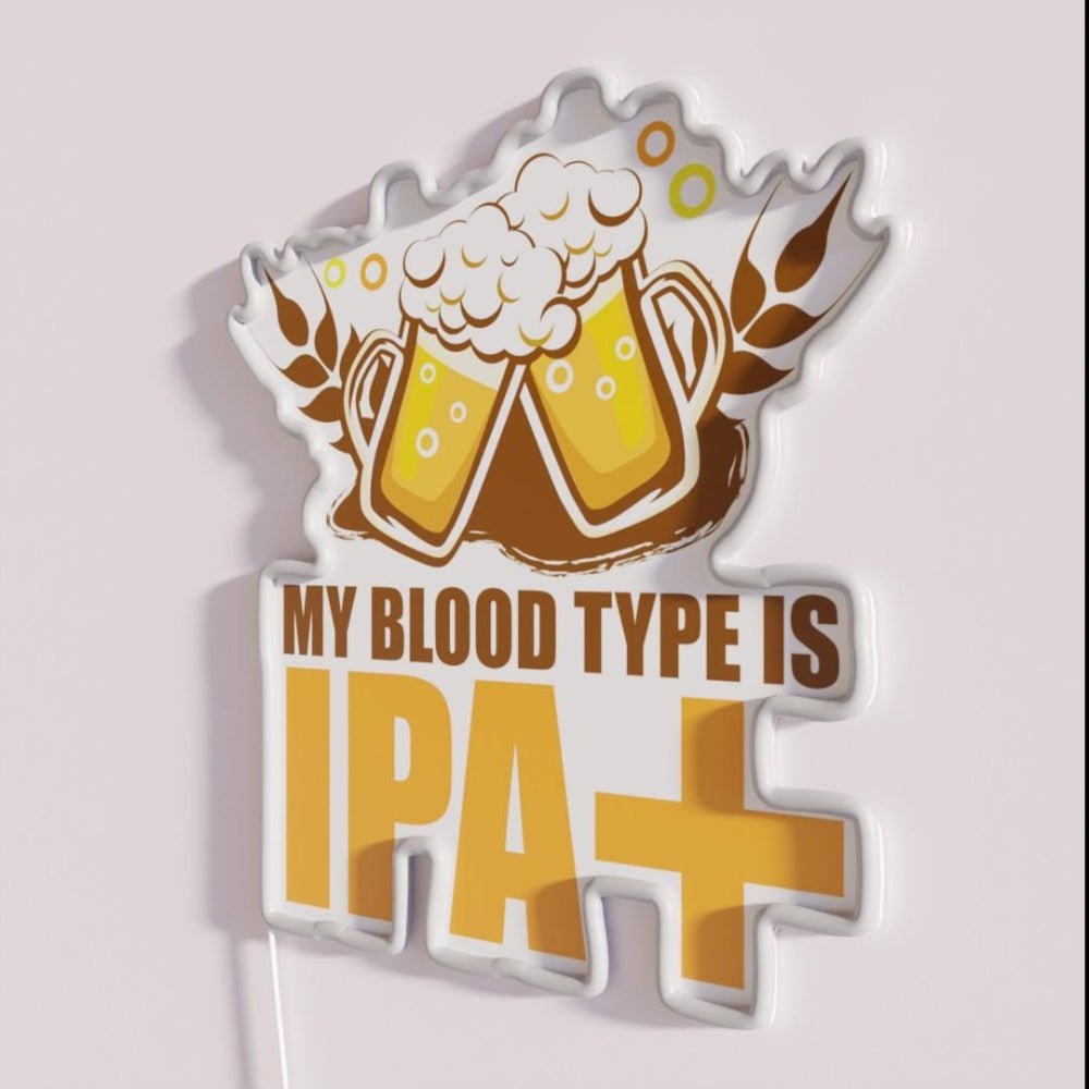 Ipa Funny Craft Beer Tee Rgb Led Neon Sign Bar Wall Decor - Shineneon