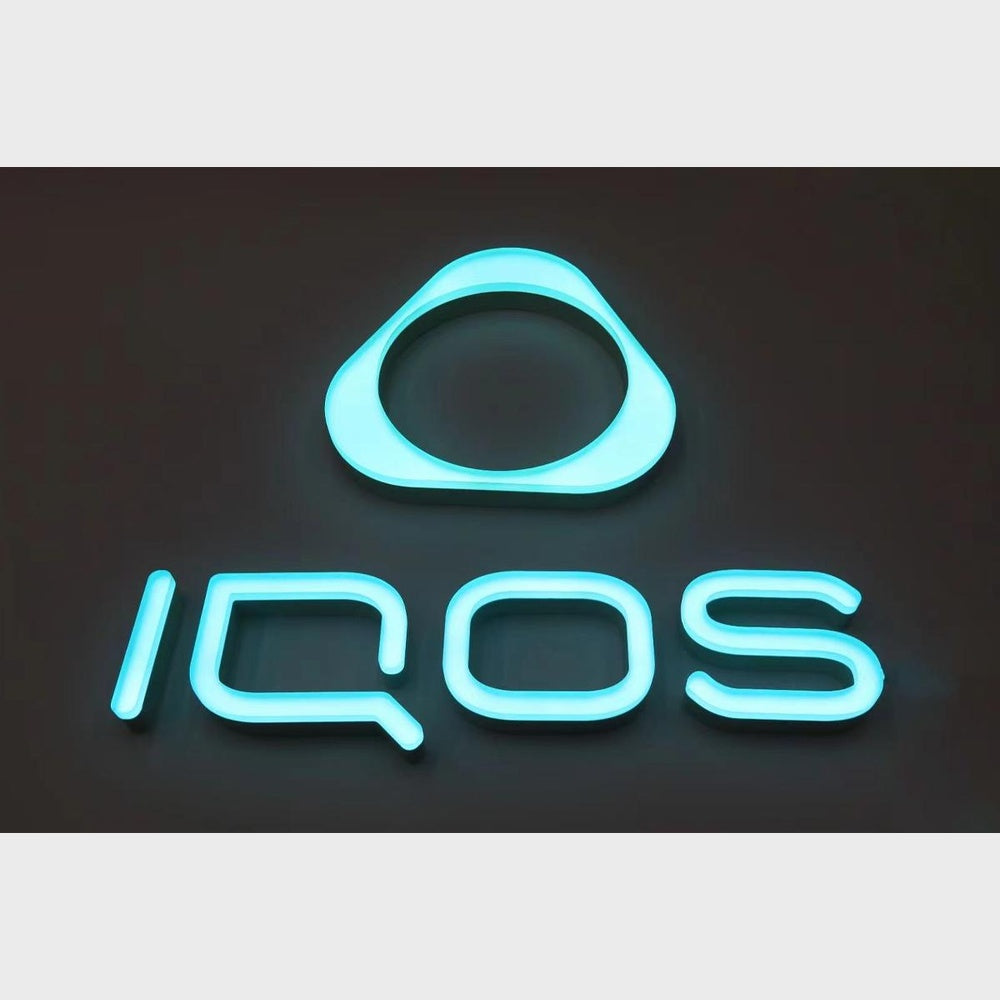 Iqos 3D Frontlit Channel Letters Led Light Sign