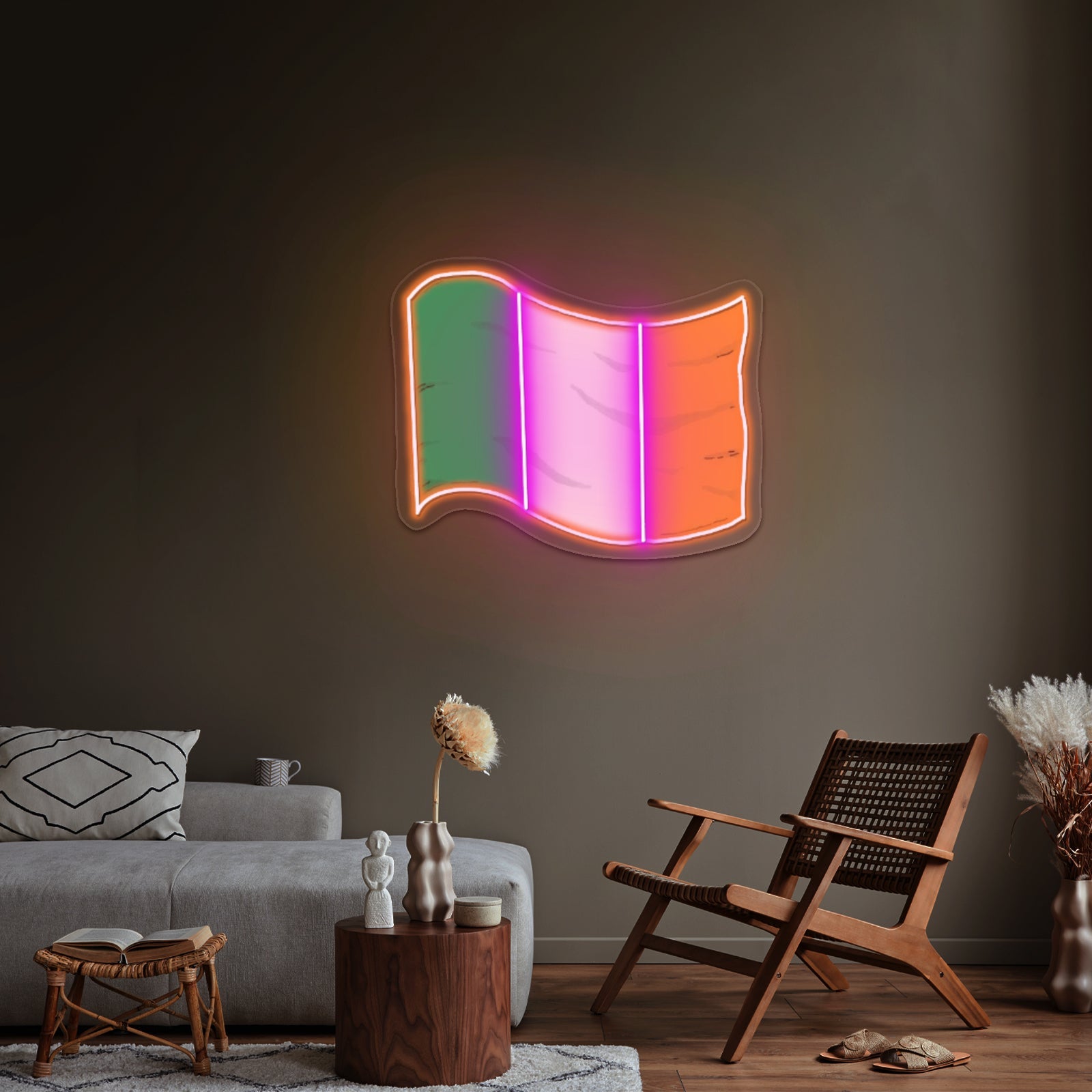 Irelands Flag Artwork Gaming Neon Signs - Shineneon