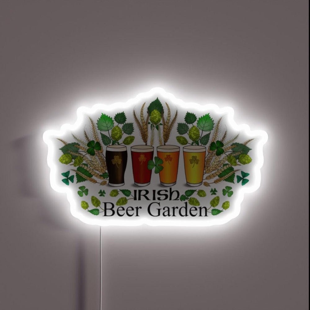 Irish Beer Garden Rgb Led Neon Sign Bar Wall Decor - Shineneon