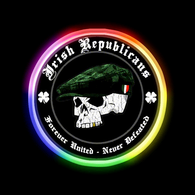 Irish Republican Whiskey Drink Bar Led Neon Sign Rgb Color