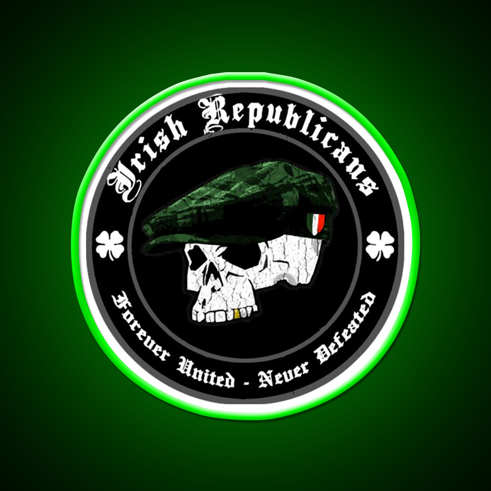 Irish Republican Whiskey Drink Bar Led Neon Sign Rgb Color